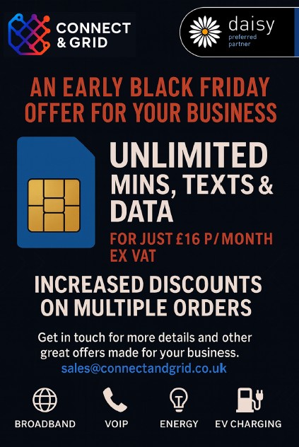 Black Friday Special Offer - Unlimited Mins, Texts & Data for £16/month