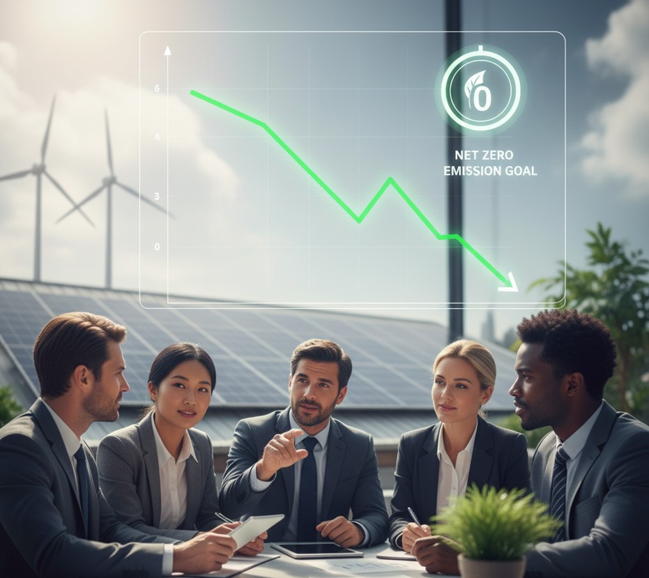 Carbon Reduction Graph Over Time