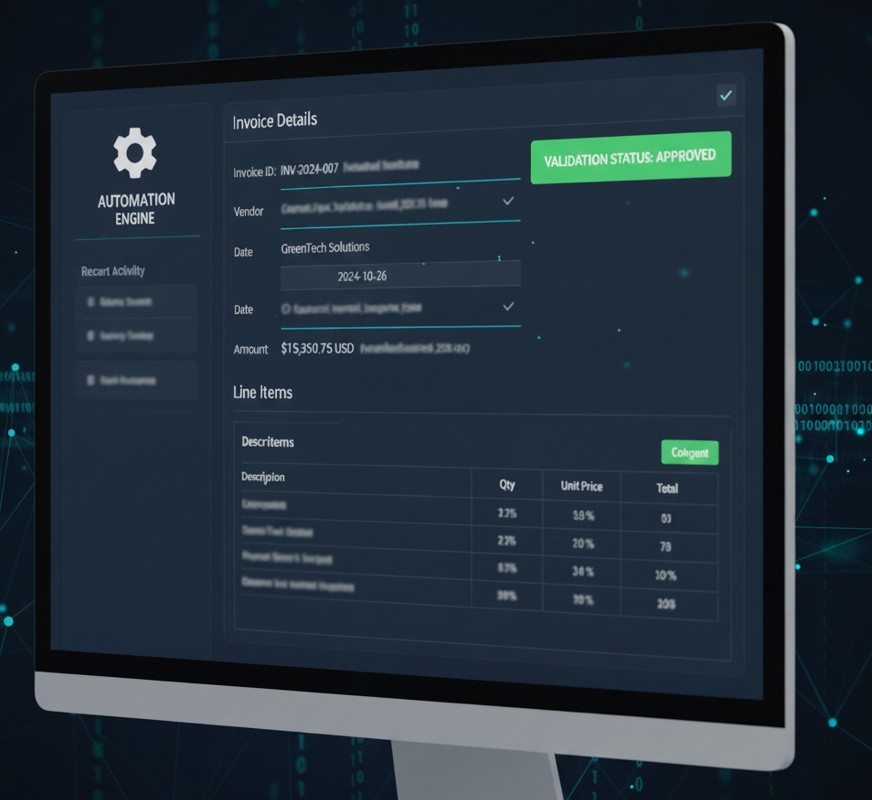 Automated Invoice Processing Interface