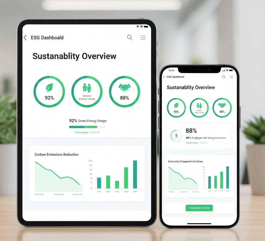 Mobile Responsive Dashboard View